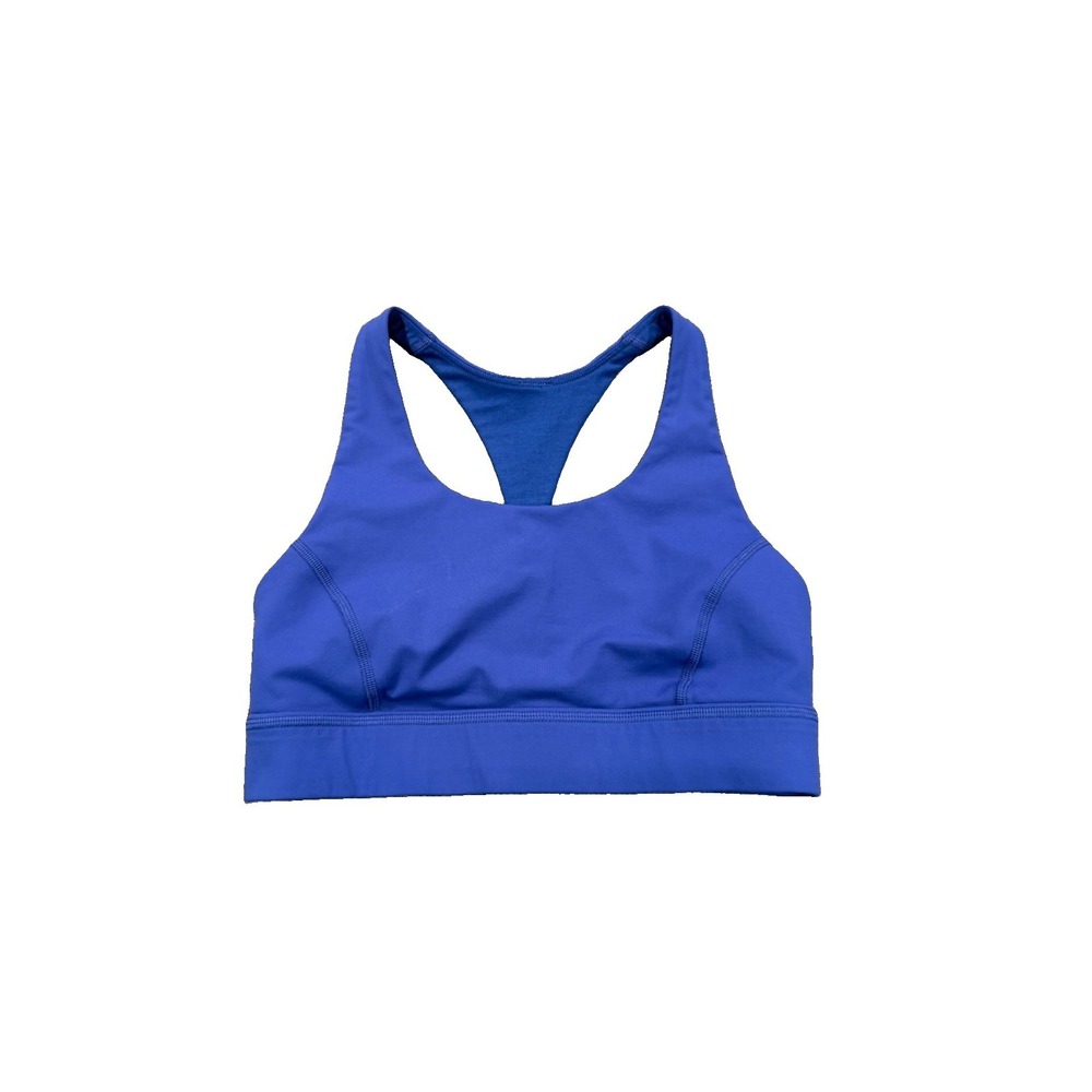 Lululemon Circuit Breaker Bra 6 Sapphire Blue High Impact Luxtreme Strappy